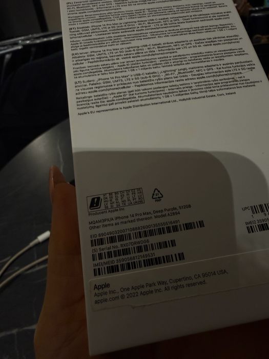 Iphone 14 pro max 512Gb deep purple