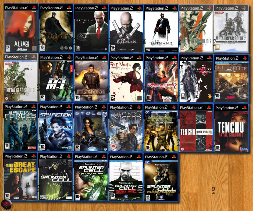 [PS2] 26 Jogos FURTIVOS (Hitman,Metal Gear,Syphon Filter,T.Clancy,etc)