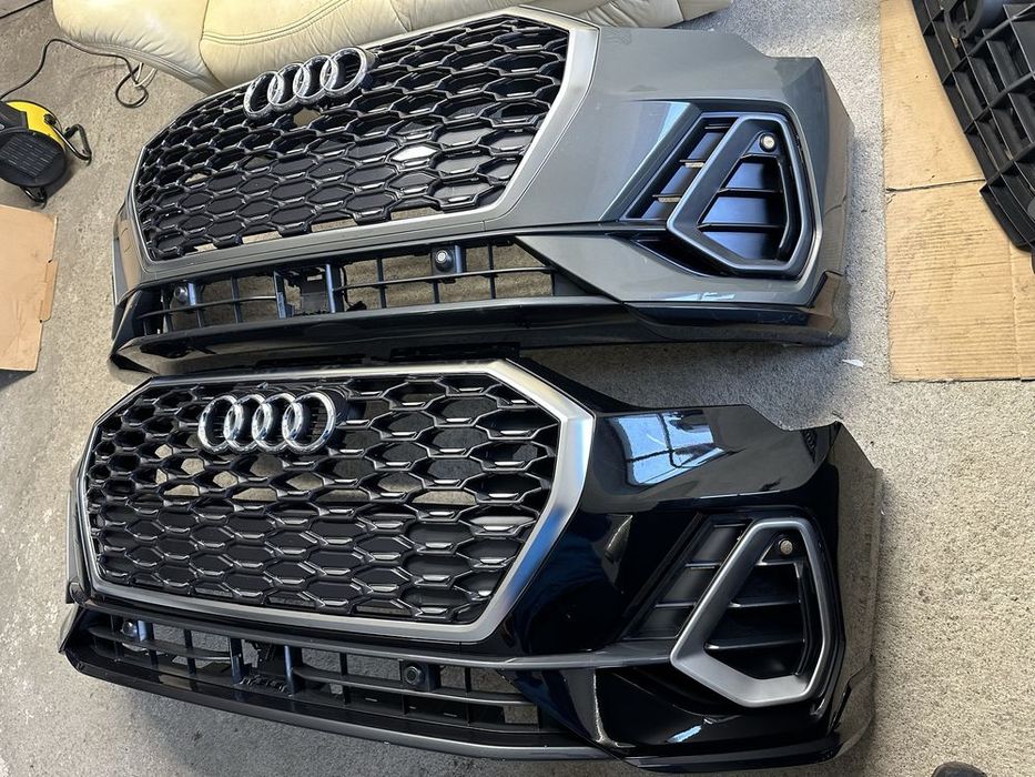 AUDI Q3 Бампер передний S-line в сборе (Б/У оригинал) 2019  2020 2024