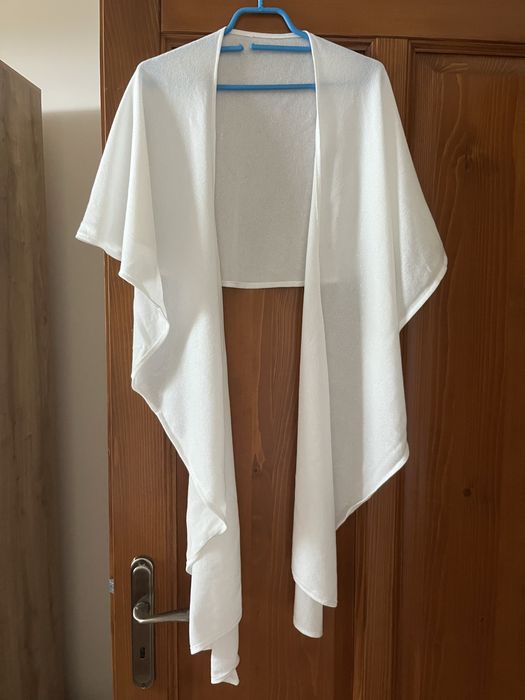 Narzutka szal ślubny śmietankowy