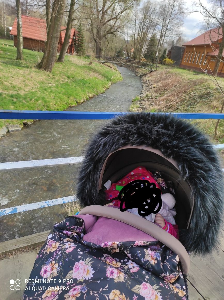 Wózek Stokke spacerówka gondola ZESTAW ubranko do wózka