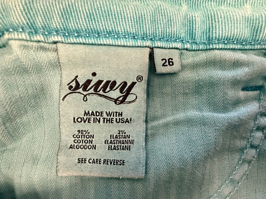 Жіночі бірюзові джинсові шорти SiWY (USA), нові