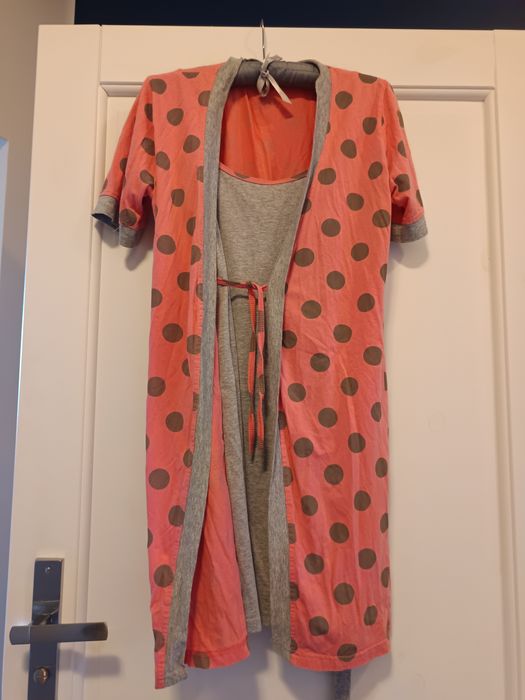 Koszulka nocna z szlafrokiem bawełna