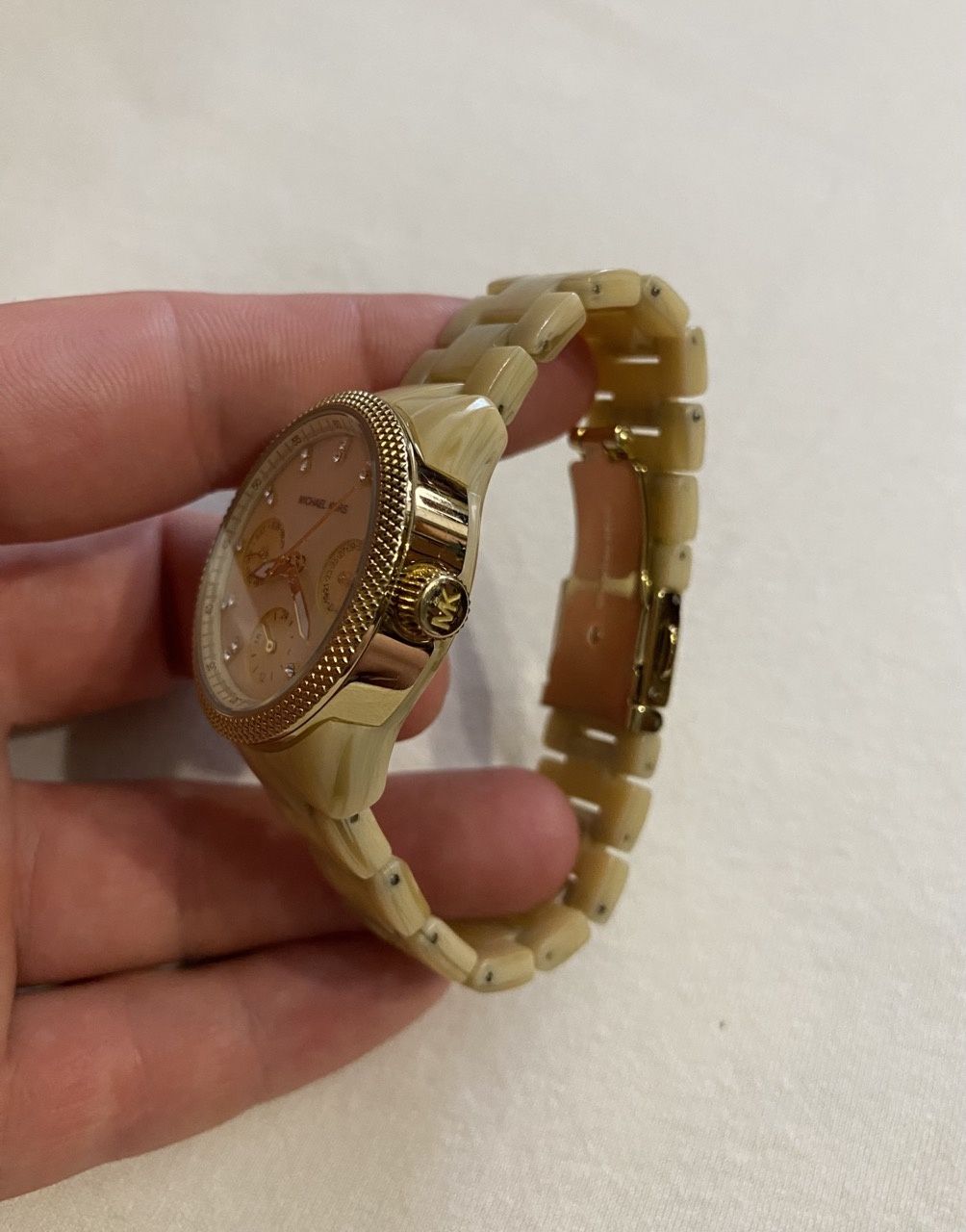 Оригинал Часы Michael Kors MK-5400 Swarovski Керамика Перламутр