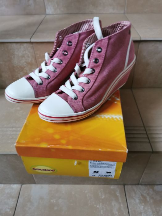 Tenisówki damskie na koturnie Graceland 38