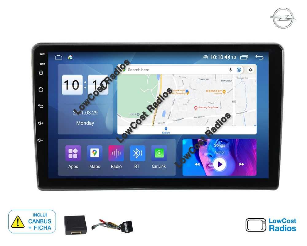 Auto Rádio ANDROID GPS OPEL 9 Poleg. • BT • USB • ASTRA, Corsa, Vectra