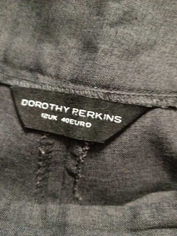 Spodnie damskie czarne z szerokimi nogawkami Dorothy Perkins roz. 40