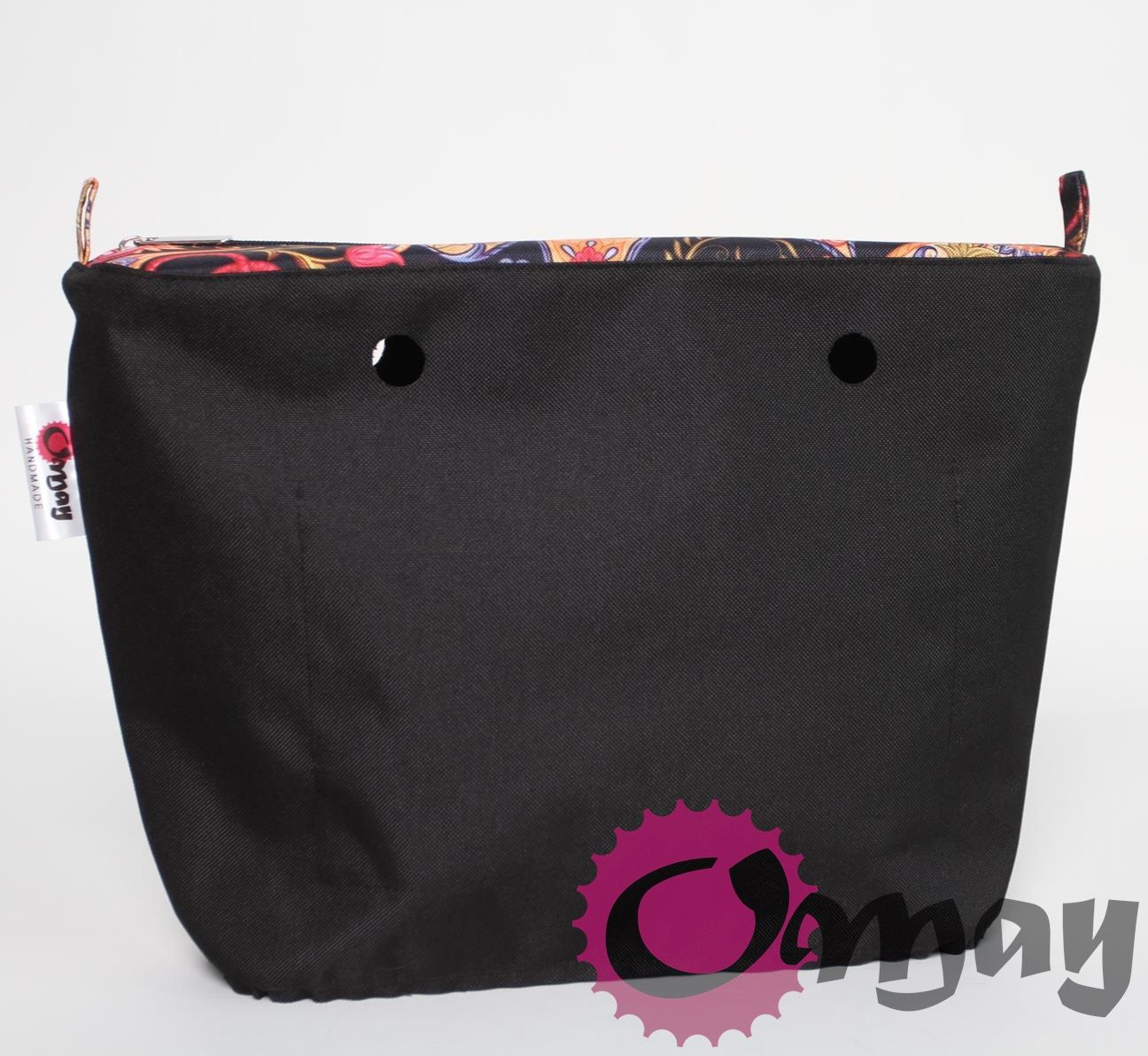 Czarny organizer do OBAG STANDARD orient piasley 2kieszenie wkład OMAY