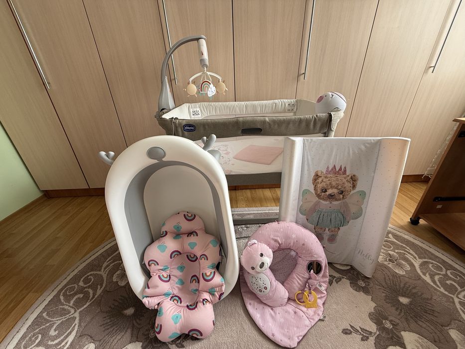 Дитяче ліжко Chicco Next 2 Me Magic Evo для дівчинки