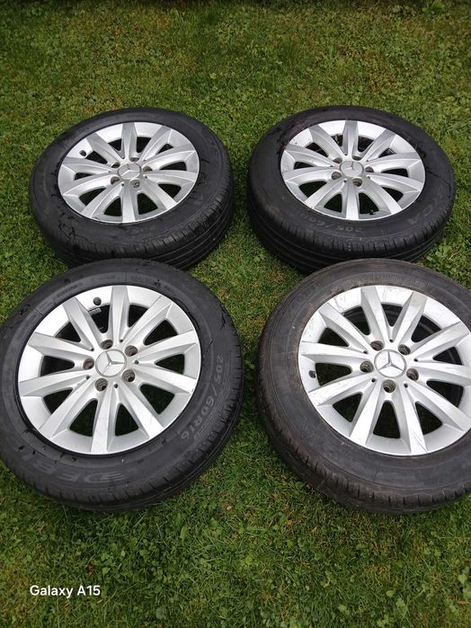 Mercedes W212 Alufelgi 5x112 R16  z oponami letnimi Dębica 205/60r16