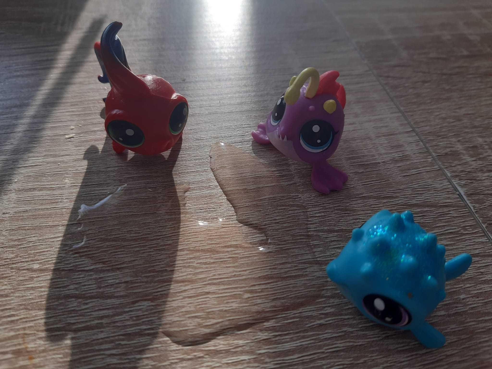 3 figurki Littest pet shop morskie