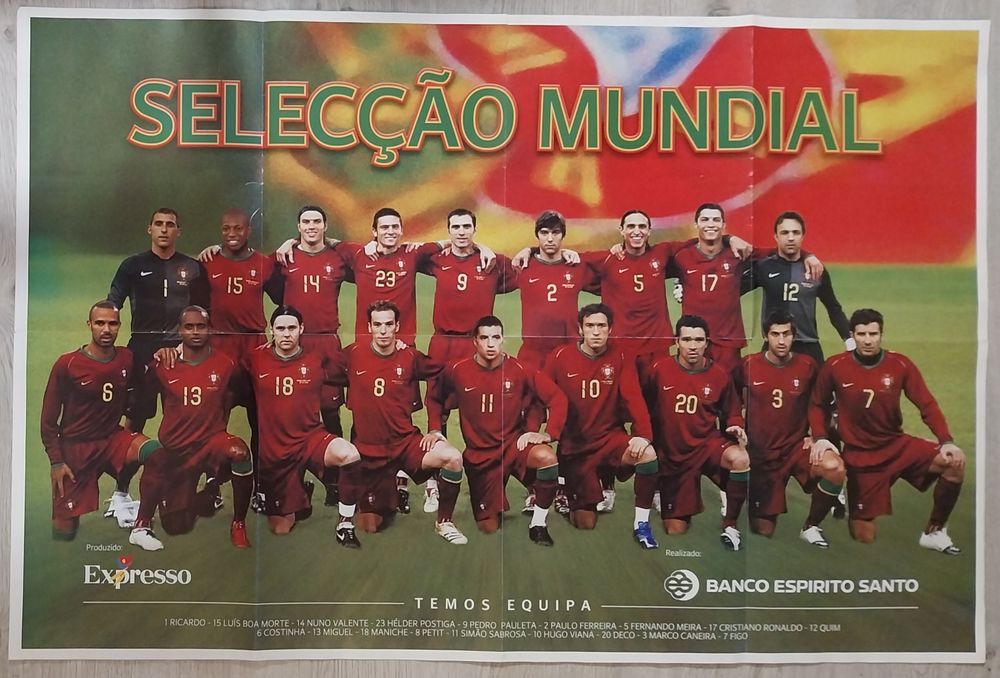 Posters selecção nacional Figo Ronaldo outros