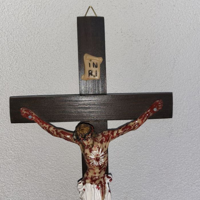 Krzyż Pasyjny Serca Jezusowego Końca Czasów 33cm