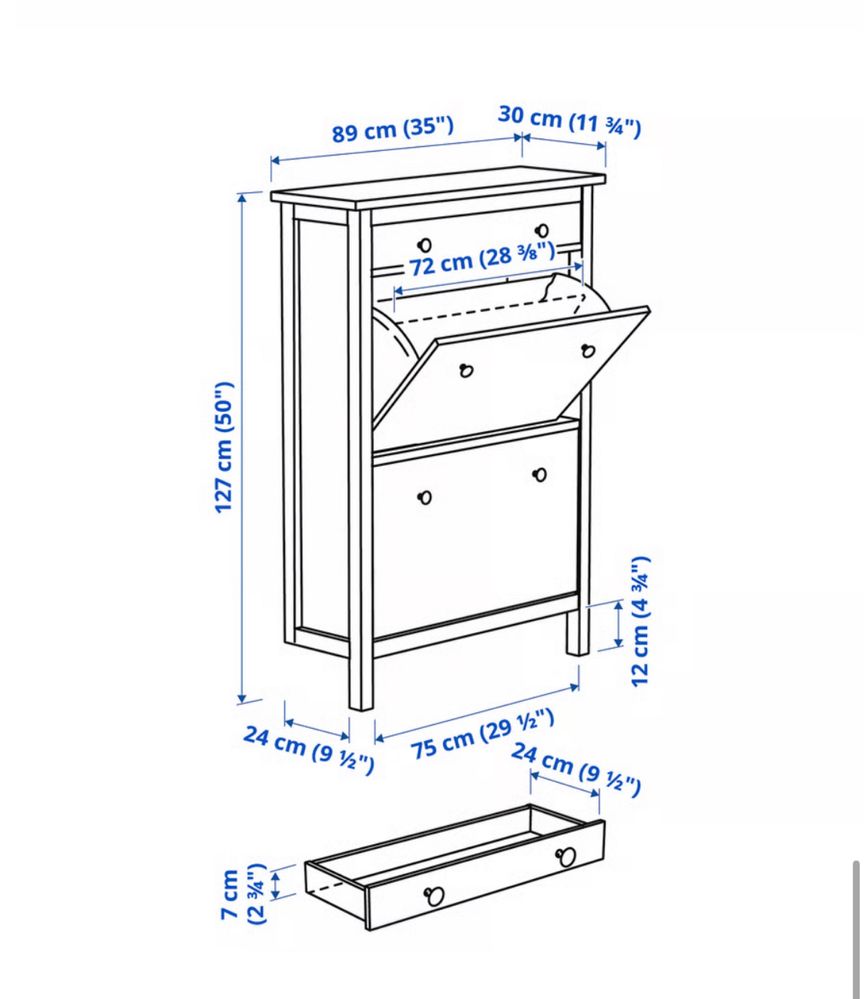 Sapateira branca 2 compartimentos | IKEA