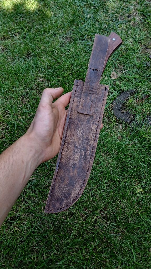 Ręcznie wykuty nóż bushcraft/ maczeta do lasu/ Knifemaking.