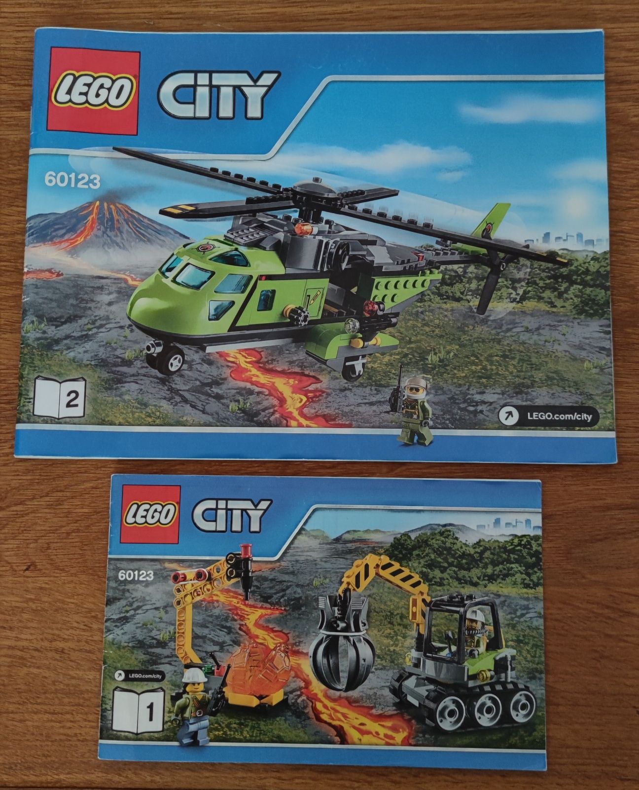 LEGO City 60123 Helikopter dostawczy kompletny pudełko instrukcja