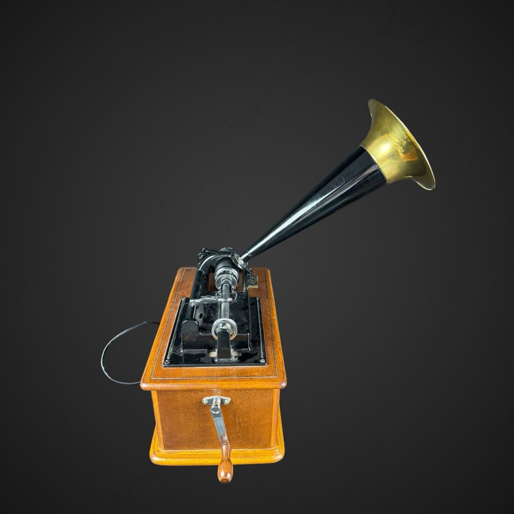 Radio jak Phonograph Thomas Fongraf Edison drewniana obudowa B41/8292