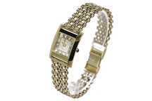Złoty zegarek z bransoletą damski 14k 585 Geneve lw036ydgb&lwb001y W