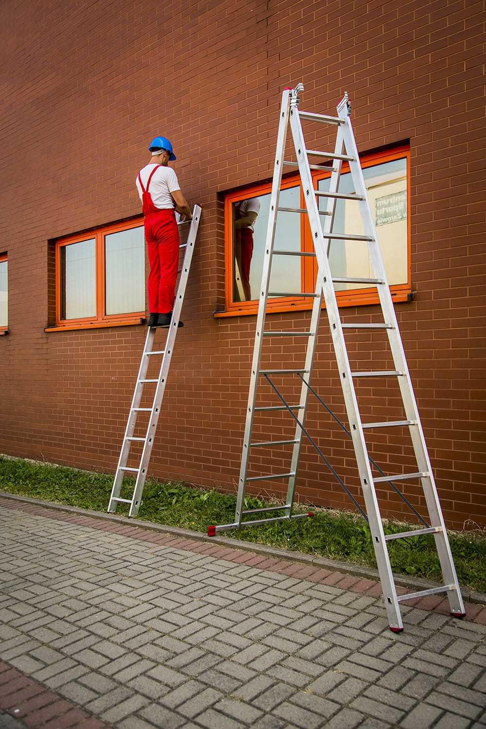 Wypożyczę DRABINĘ uniwersalną 5m 3x7 drabina lekka wynajmę z dystansem