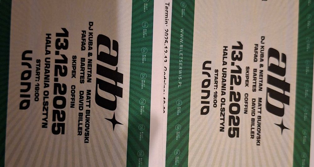 Atb bilety Olsztyn 13 grudnia