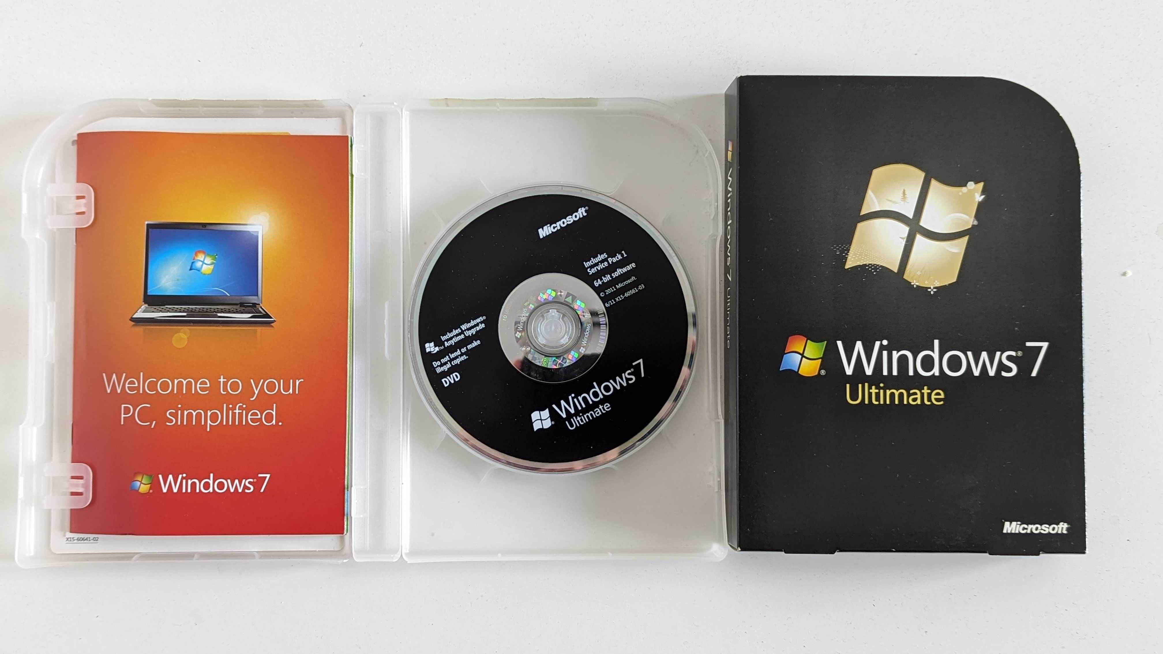 Windows 7 ultimate dvd box