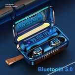 Навушники F9 TWS V5.0 Бездротові сенсорні Bluetooth з індикатором заря