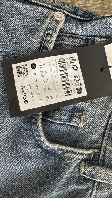 Джинси (нові) Massimo Dutti 38 розмір/30 usa