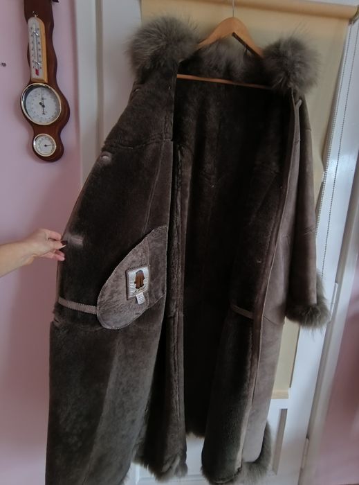 Płaszcz z naturalnej skóry owczej