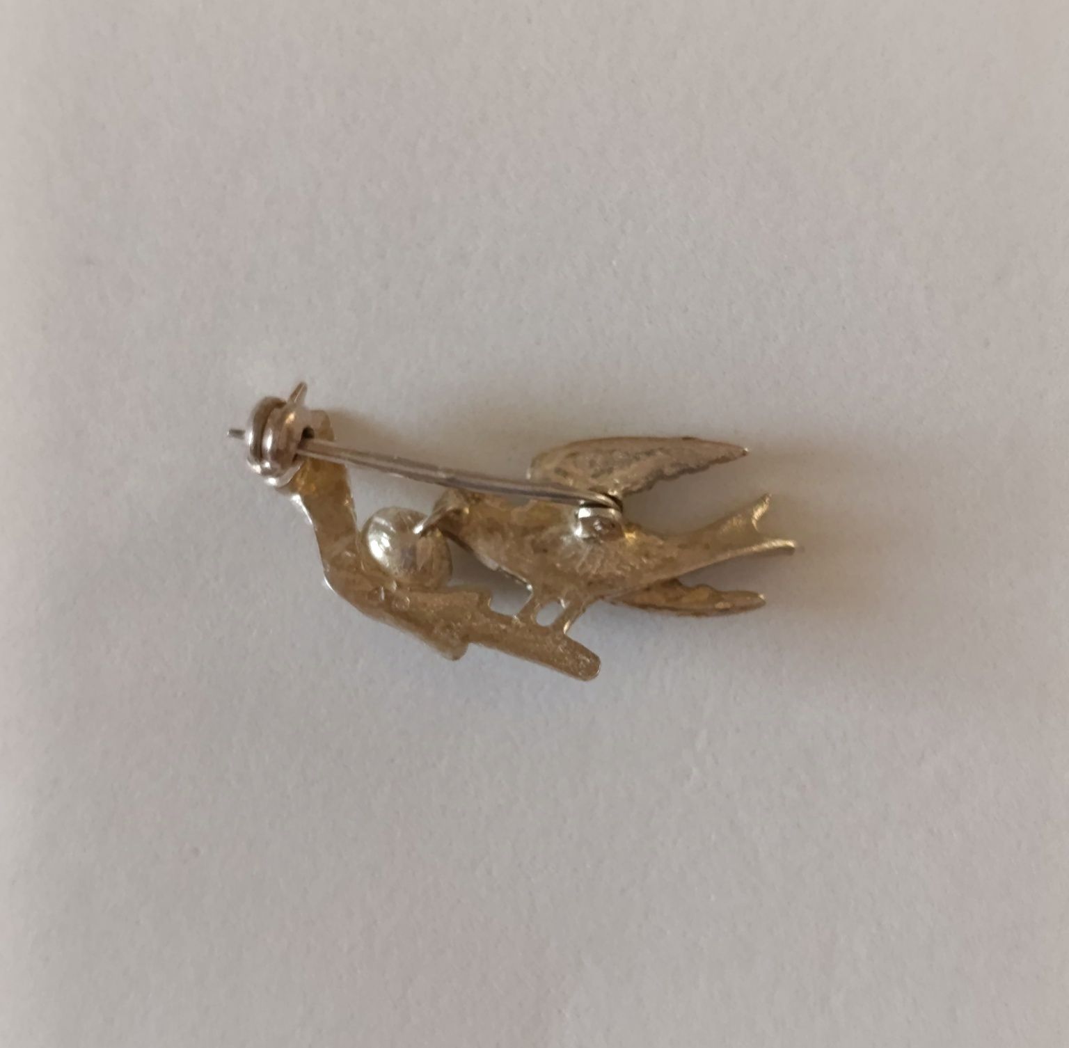 Alfinete vintage em prata