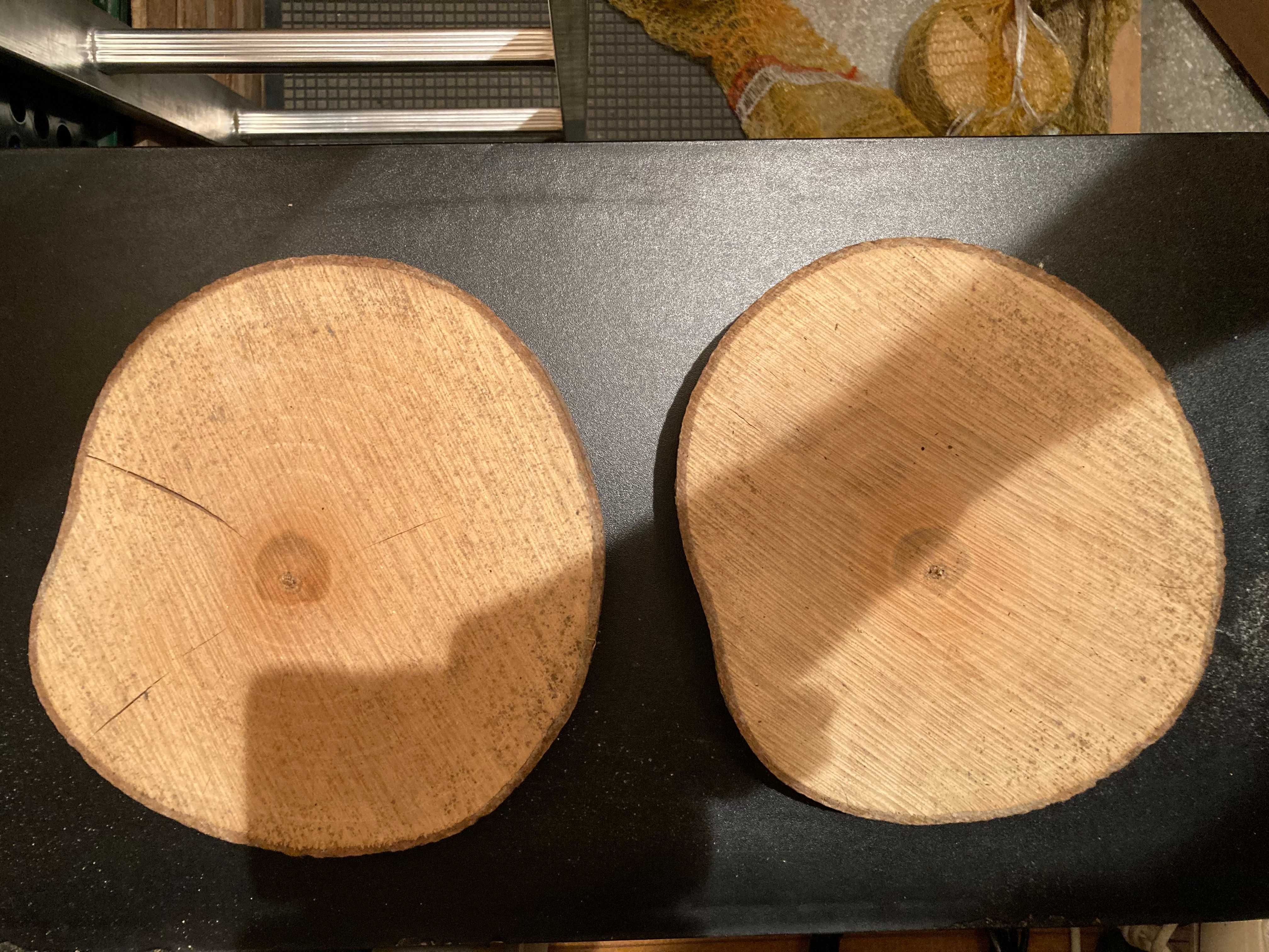 Plastry drewna, krążki drewniane orzech włoski 20cm