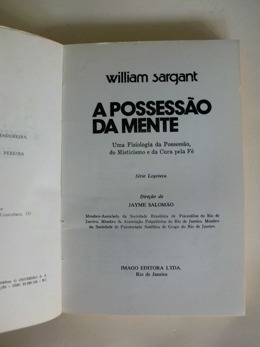 A Possessão da Mente
de William Sargant