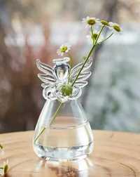 Przezroczysty anioł wazon hydroponiczny, doniczka.