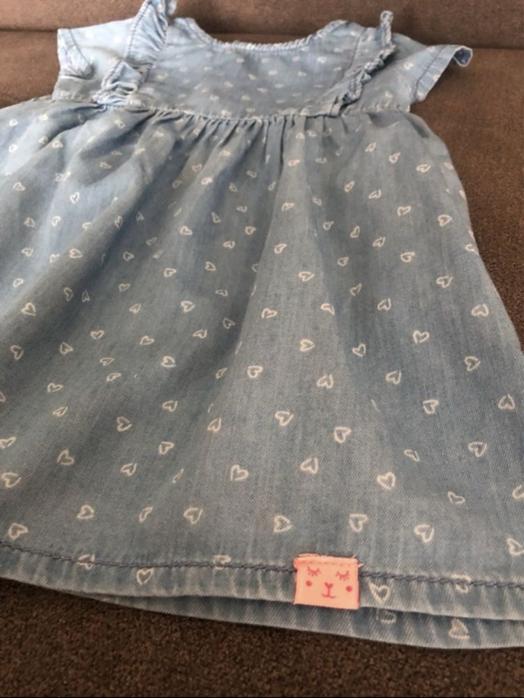 Sukienka a'la jeans serduszka InExtenso 80