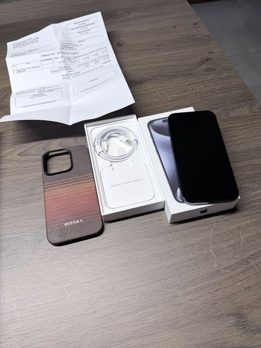 Iphone 15 pro 128gb niebieski