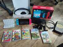 Na gwarancji.. zestaw: Nintendo switch + 5 gier
