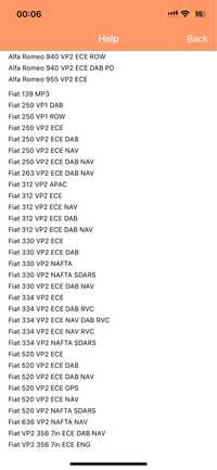 Fiat kod do radia 24h