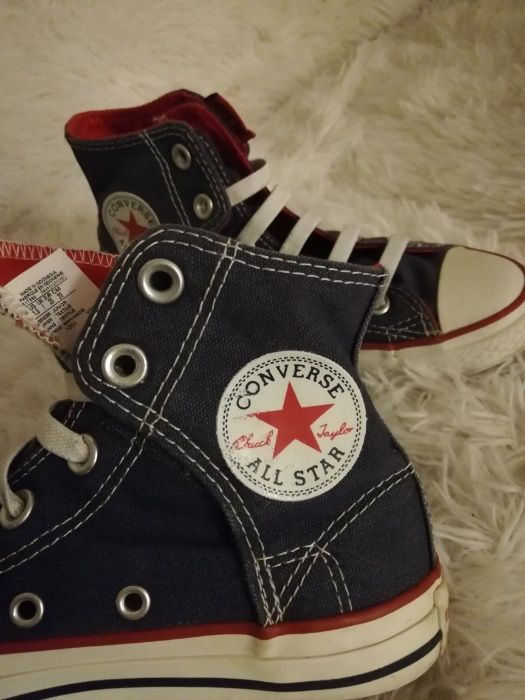 trampki CONVERSE 33, CONVERSE 33 ALL STAR na rzepy gumki wyższe 33