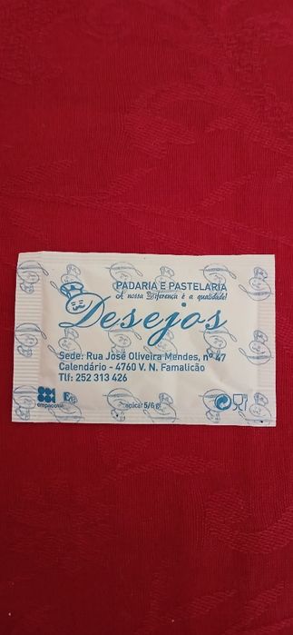 Pacote de açúcar Pastelaria Desejos