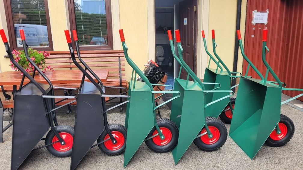 Taczka spawana 90 litrów, grubość 2,5 mm MOCNA DO KOSTKI