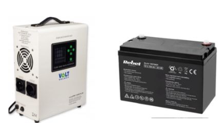 Комплект 900Е Volt SINUS PRO 12/230 + 100Am AGM аккмулятор