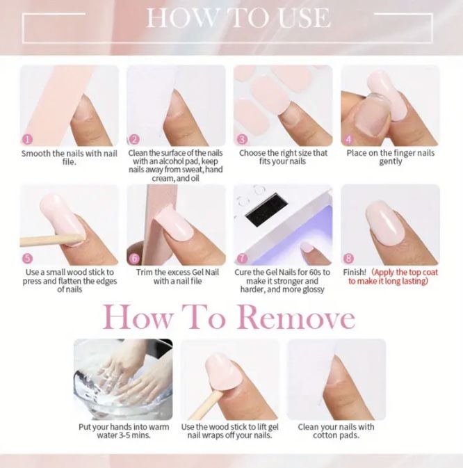 Гелеві (лакові) наклейки для нігтів