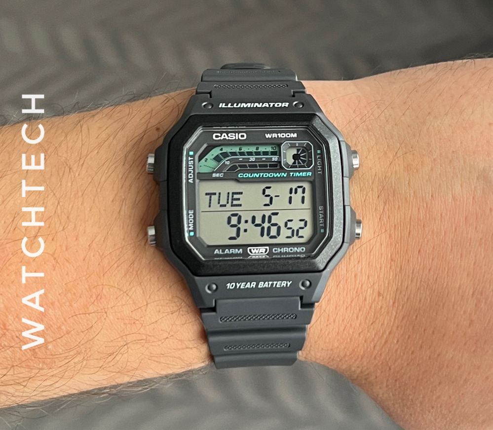 Годинник наручний Casio WS-1600H-1A новий оригінал великий вибір