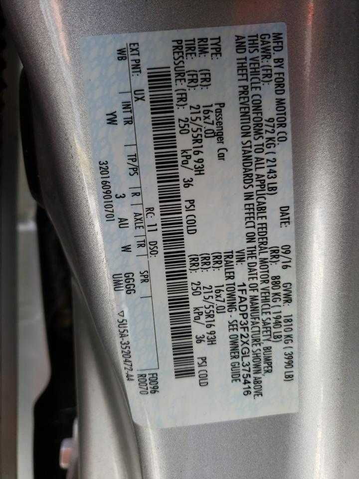 2016 Ford Focus SE