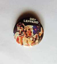 Def Leppard metalowa odznaka agrafka