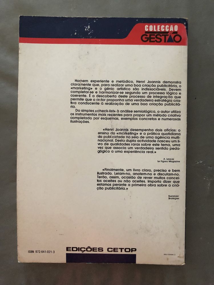 Livro “O processo de criação publicitária”