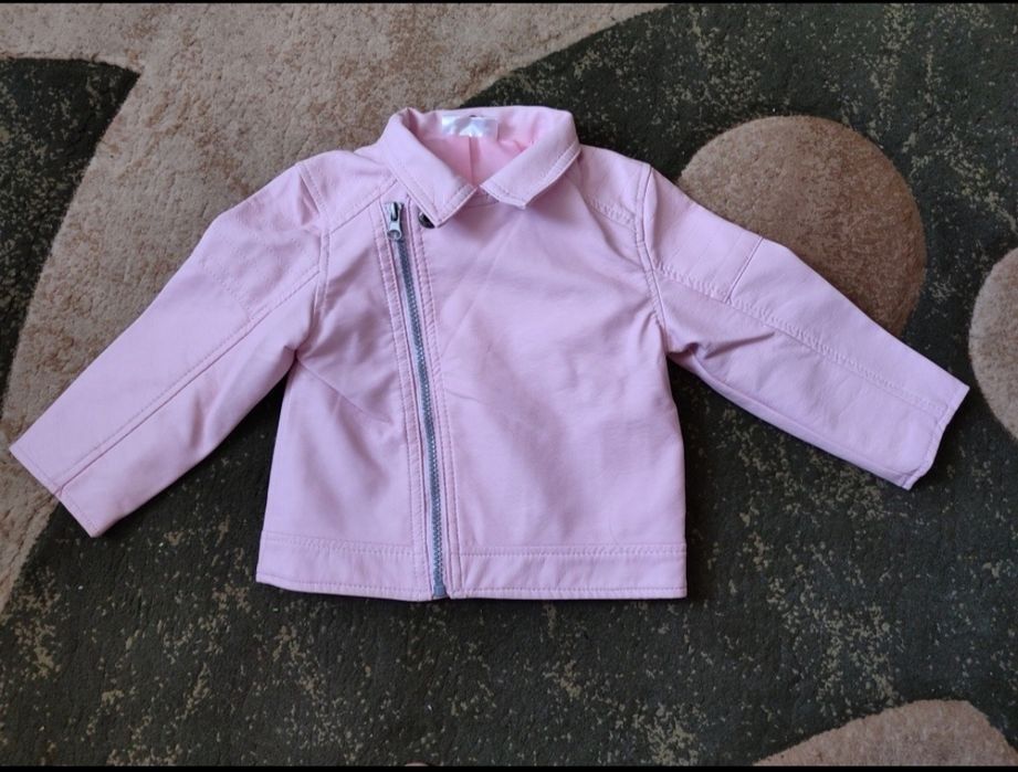 Рожева косуха на дівчинку