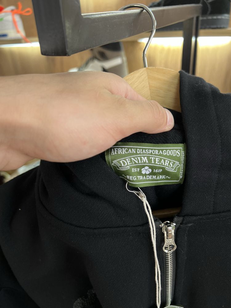 Зіп Худі Denim Tears Black Zip Up