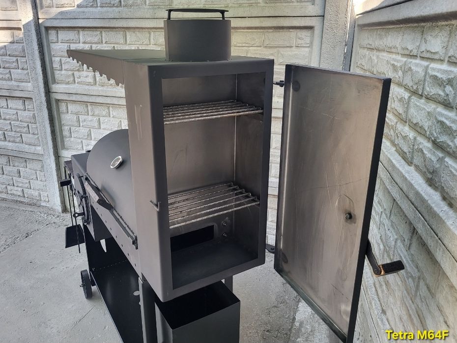 5мм • ПОСИЛЕННЯ • ГАРАНТІЯ • Мангал Смокер с Коптильней / Барбекю