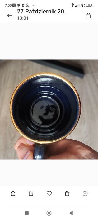 Kubek ręcznie malowany