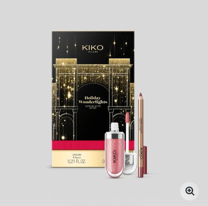 Набір подарунковий Kiko milano 3d hydra lipstik + олівець creamy